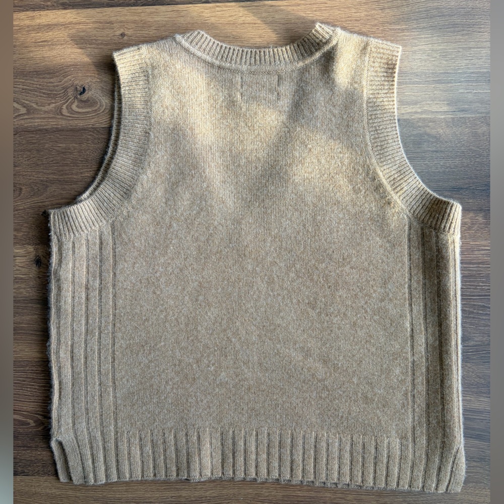Jason Wu Tan / Caramel Cashmere Sweater Vest - Picture 2 of 7